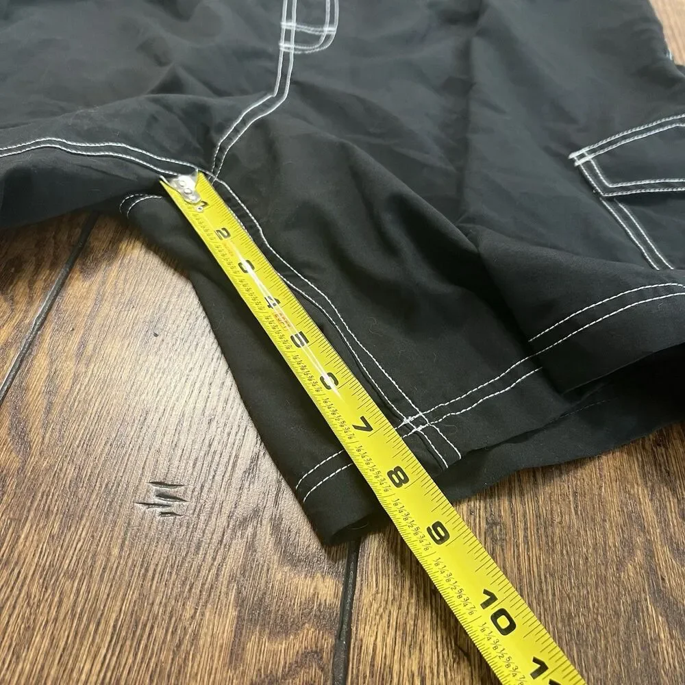 Vintage Champion Swim Trunks Mens XXL Black Blue 90s Sailing Shorts USA Made